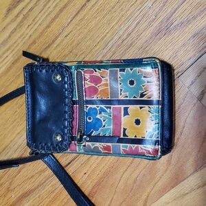 Patricia Nash Camarini Floral Square Crossbody Wristlet